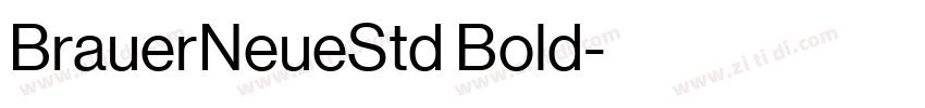 BrauerNeueStd Bold字体转换